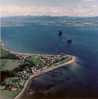 Aerial view of Cromarty - c1988