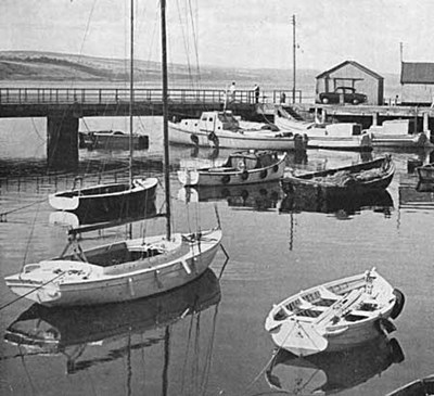 Boats in Cromarty harbour