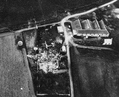 'Plane crash at Allerton Farm - 1944
