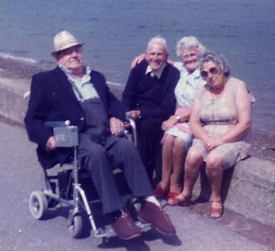 Sitting on the sea wall - c1980
