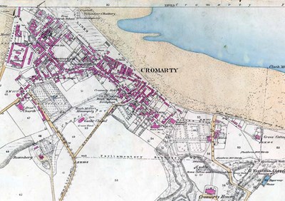 Map of Cromarty - 1871