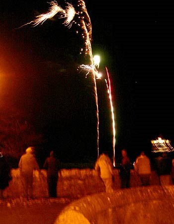 Fireworks from Barkly Street