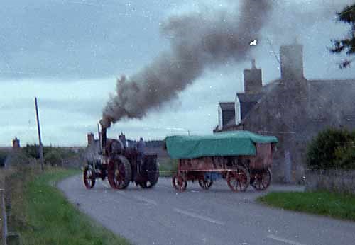 Steam Engine leaving Newton Farm