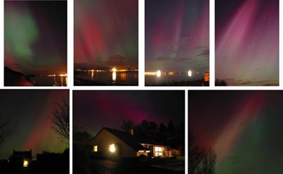 Northern Lights (aurora borealis) over the Firth