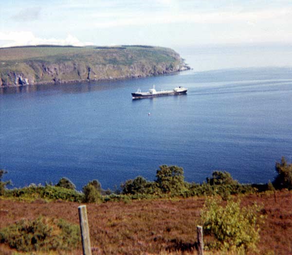 Cromarty Firth - the first oil tanker