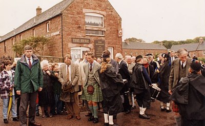 Prince Charles outside the Byre - 1994