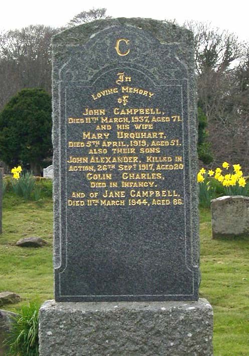 Grave of John Campbell, d.1937