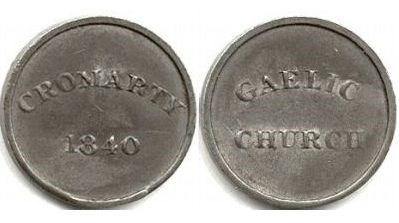 Gaelic Church Communion Token