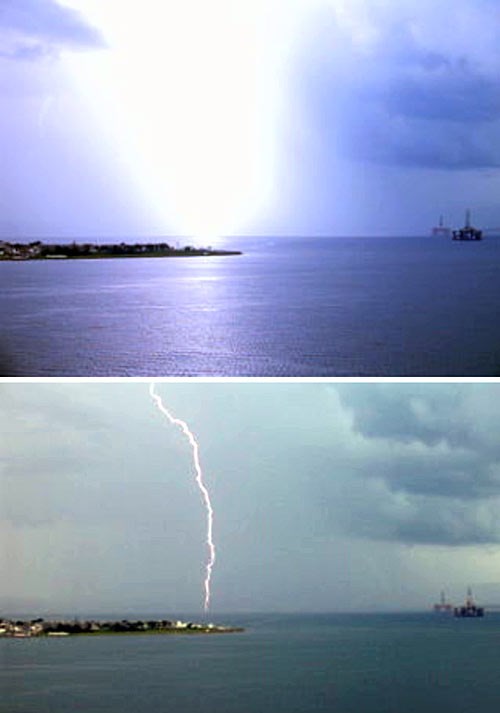 Lightning over Cromarty