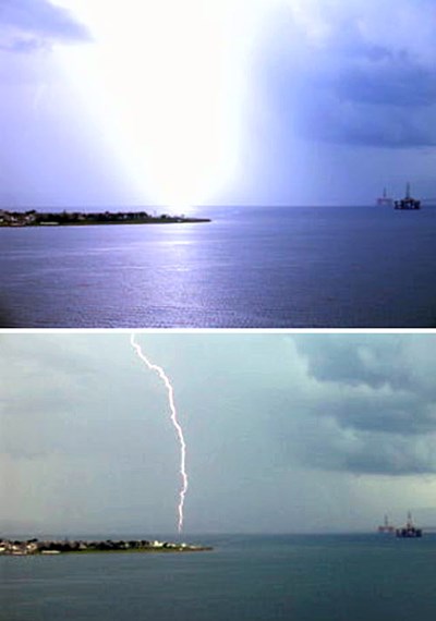 Lightning over Cromarty