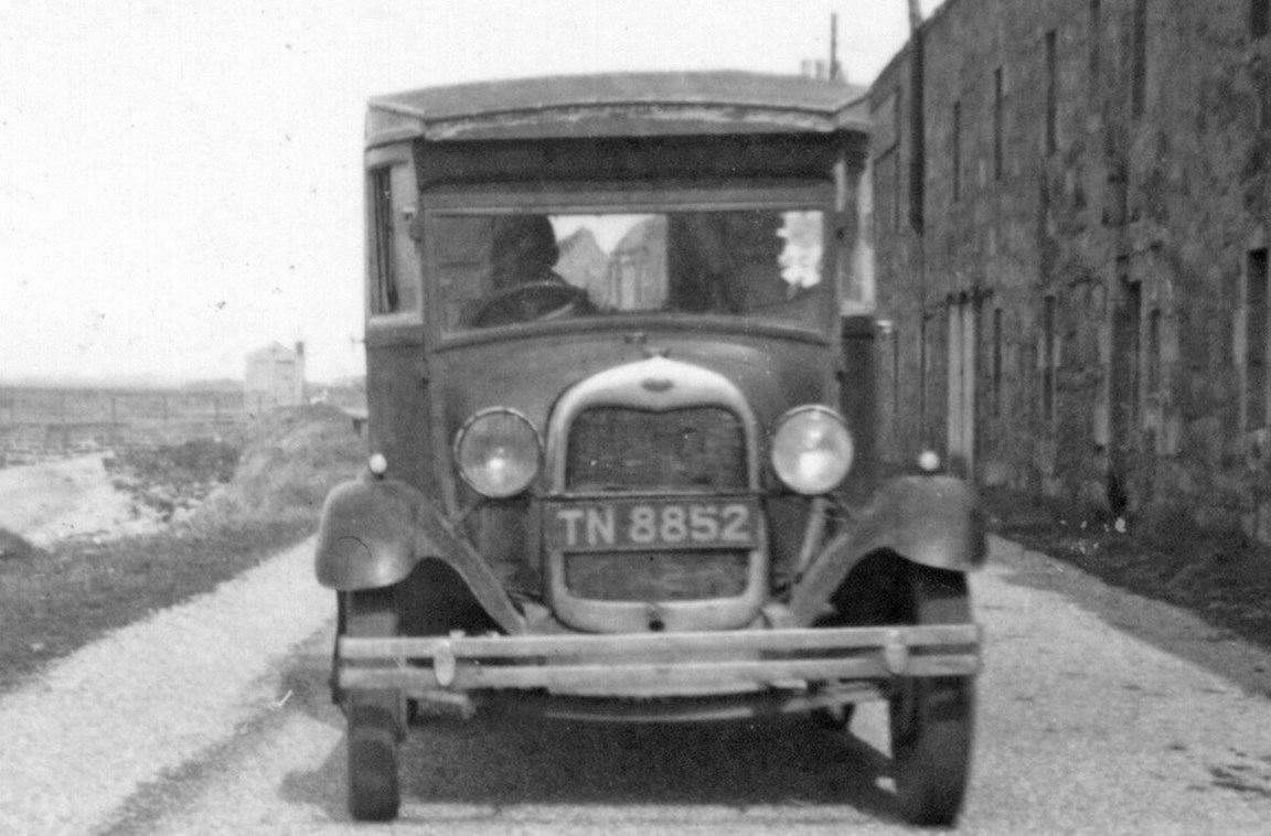 TN 8852 by the front factory building - c1948?